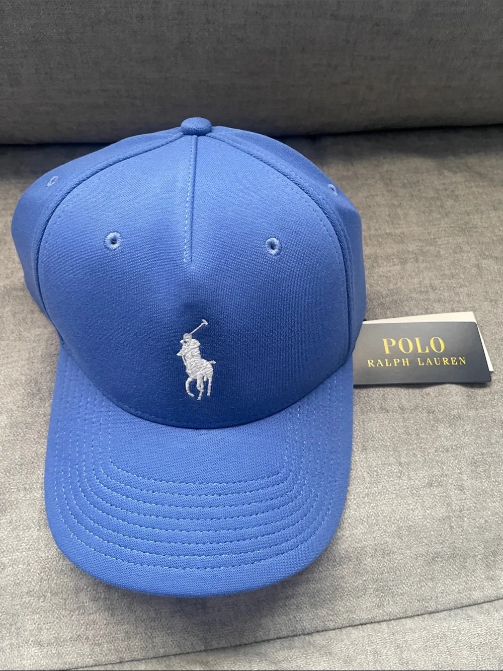 Polo by Ralph Lauren Men’s Royal Blue Baseball Cap with White Pony